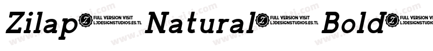 Zilap Natural Bold字体转换